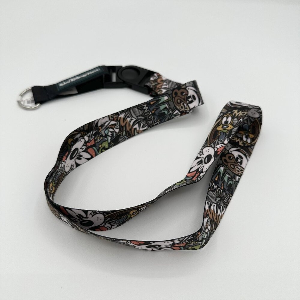 Walt Disney World Mickey, Goofy, and Pluto Character Graphic Lanyard